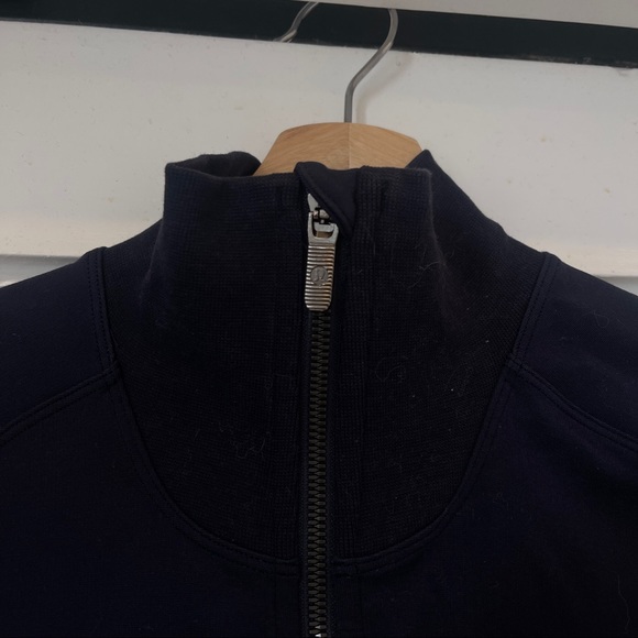 Lululemon navy, red & white stripe zip up - Picture 3 of 8